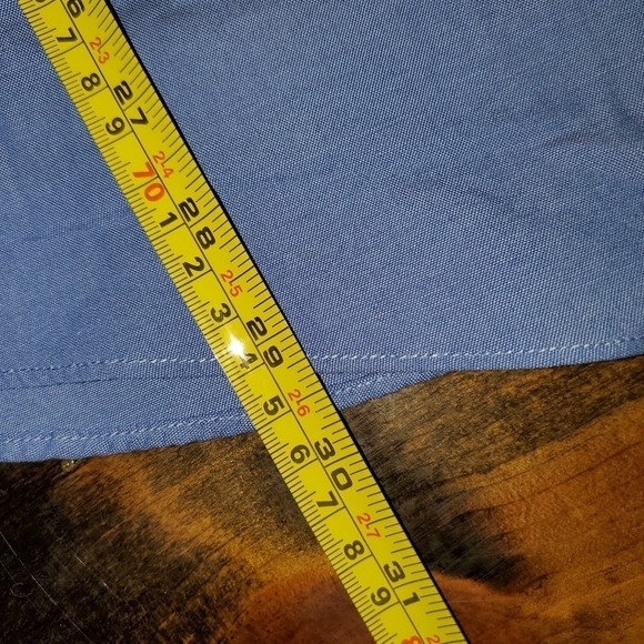 Light Blue Chaps Button-Down Dress Shirt - Large - Picture 10 of 12